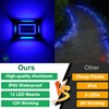 T-SUN Solar Driveway Deck Lights, Blue Driveway Lights Outdoor, 12
