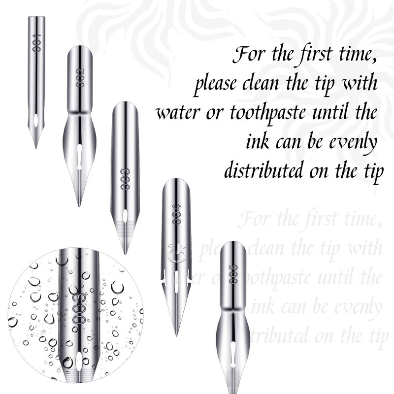 11 Pieces Comic Pen Nib Set, G-Pen Ink Nib Stainless