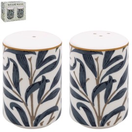 Lesser & Pavey British Designed Salt and Pepper Sets | Salt and Pepper Pots to Suit All Kitchens | Salt and Pepper Shaker for Everday Use - William Morris, Willow Bough