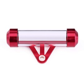 Kuuleyn Motorcycle Tax Disc Tube, Motorcycle Secure Tax, Motorcycle Tax Tube, Universal Motorcycle Motorbike Secure Tax Disc Tube Cylindrical Holder Frame Waterproof(Red)