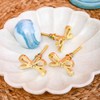 Perilla Home Set of 6 Brass Bow Knobs for Cabinet