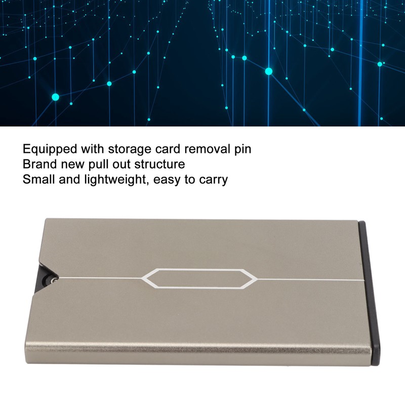 Aluminum SIM Card Case Large Capacity Shatterproof Small Portable Memory