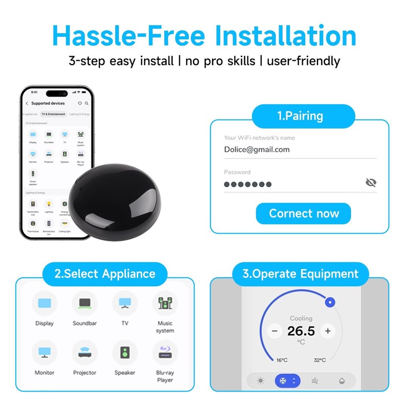 Smart Wi-Fi IR Universal Remote Control Universal WiFi Infrared Remote