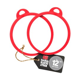 Sili Sleeve Silicone Saw Blade Storage Protector Holder Cover for Circular Miter Tablesaw Blades and Table Saw Accessories (12" 2 Pack)