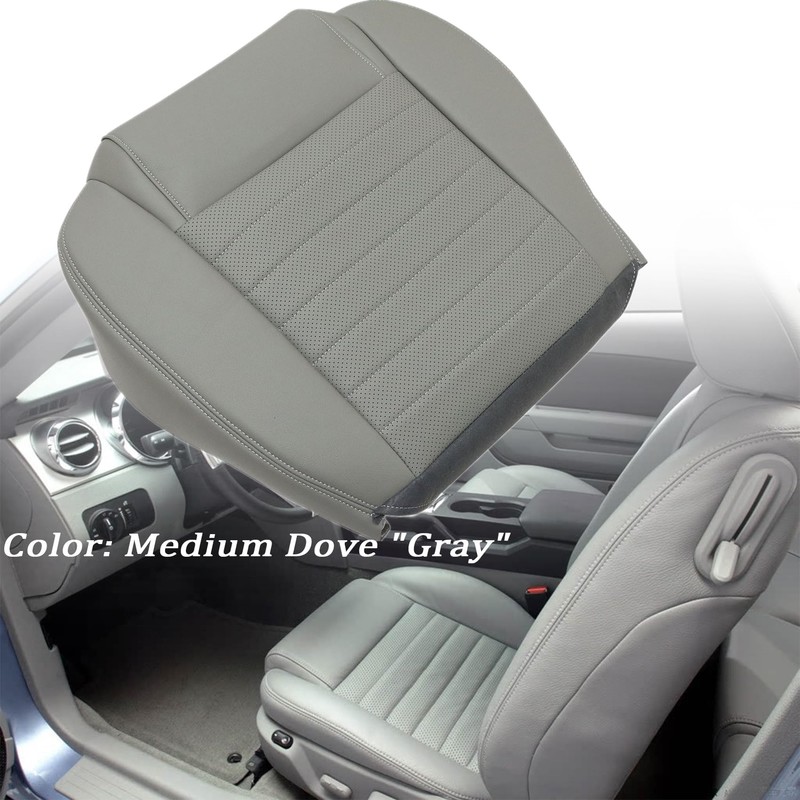 Priprilod Driver and Passenger Side Bottom Replacement Leather Perforated Seat