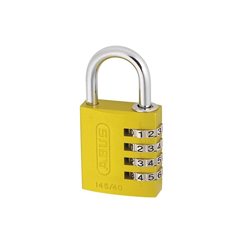 ABUS Combination Lock 145/40 Yellow - Luggage Lock, Locker Lock