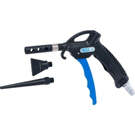 BGS 9413 Compressed Air Blow Gun with 3 Attachments
