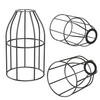 ledscom.de Pack of 3 Cage Lampshade, Black, 122 mm Diameter