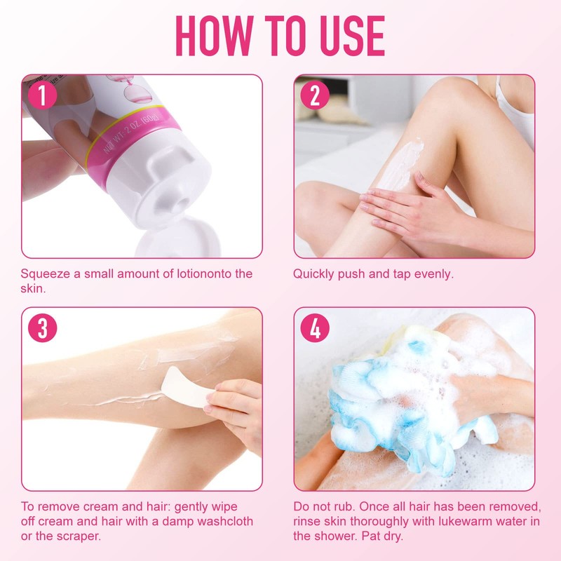 Down Under Hair Removal Cream,Depilatory Cream for Intimate Areas and