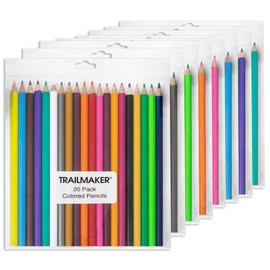 Trail maker Colored Pencils Bulk 100 Packs for Classrooms, Artists, Kids, Adult Coloring, Colored Pencils in Bulk