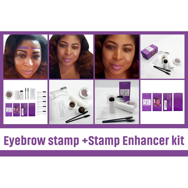 Eyebrow Stamp + Stamp Enhancer Kit (Medium Brown)