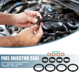 X AUTOHAUX 1 Set Diesel Injector Seal Injector Clamp Bolts Kit 1204698 1148106