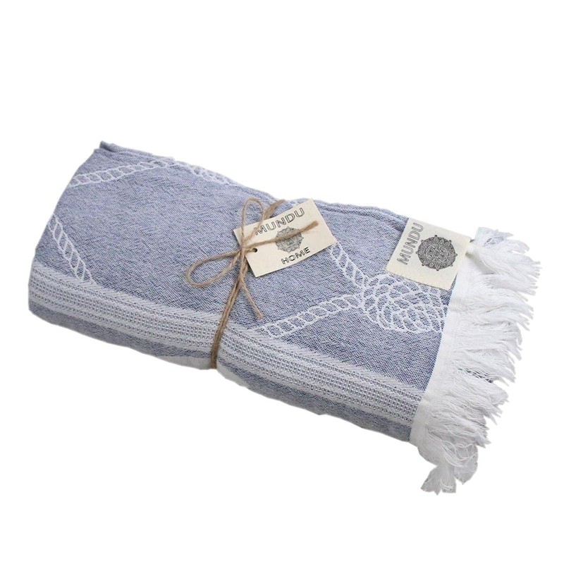 440s Pareo Beach Towel Anchor & Knot Blue