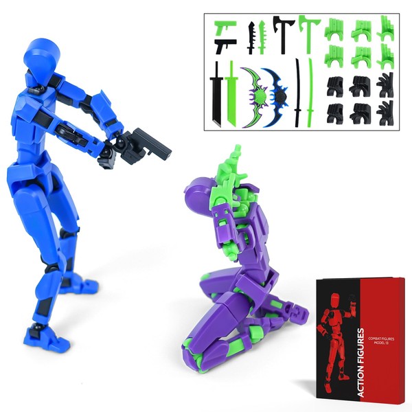 Rolling Art Action Figure Set, 2 pcs Model 13 Action
