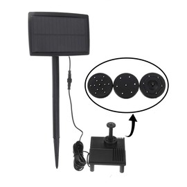 CoCocina 1.5W Solar Powered Water Pond Filter Pump Home Garden Submersible Fish Tank Fountains Solar Solar Water Pump Miniature Dc Water Pump