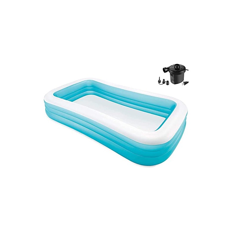 Intex Swim Center Family Inflatable Pool with Pump
