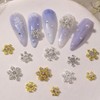 Adornos de Nieve, Gemas y Dijes 3D para Arte de