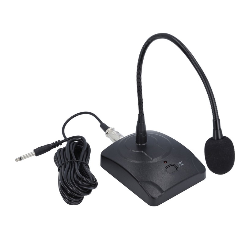 Goose Neck Microphone with XLR Jack 360 Degree Hose Desktop