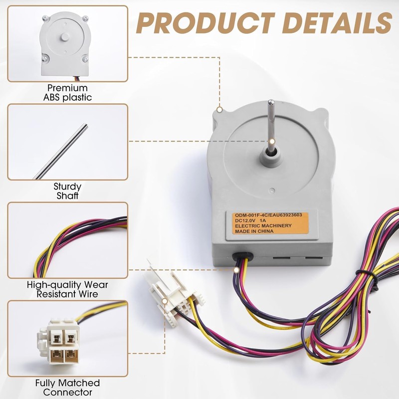 EAU63923603 EAU65058305 Refrigerator Evaporator Fan Motor Assembly