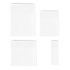 ESJNNK Transparent Sticky Notes, 4 Sizes, 50 Sheets Each White