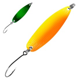 FTM Spoon Hammer 1.7 g - Trout Spoon, Colour: Orange - Yellow/Green