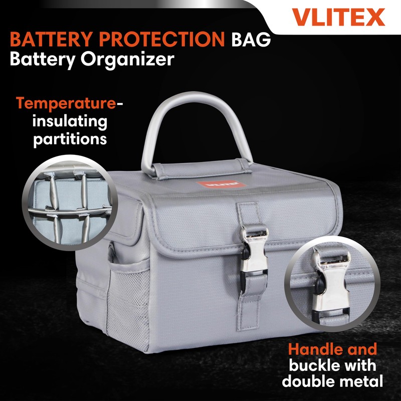 VLITEX Lithium Battery Storage Box L (Large) | Engineered in