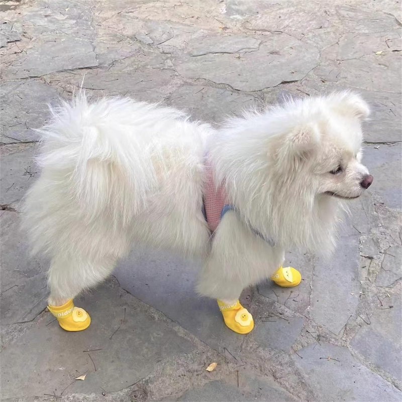Yeduzyn 4Pcs Waterproof Dog Boots Dog Shoes for Snow and