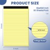 Ciphyfee 6pcs Small Note Pads, Yellow Notepads 5x8 College Ruled