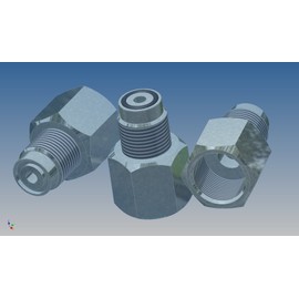 Thread Adaptor 300bar Pneumatic External to 300bar Scuba Diving Nitrox M26 Inn