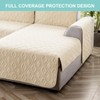 Genina Sectional Couch Covers for Dogs L Shaped Sofa Covers