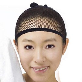 Rise World Wig, Wig Cap, Dedicated Net, Black, Easy to Put On Tubular Type, Hair Net, Black