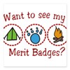 CafePress Merit Badges Square Car Magnet 3 X 3 Square