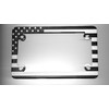 LFPartS American Flag Motorcycle Stainless Steel License Plate Frame (Black
