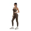 SUUKSESS Women 2 Piece Workout Sets Compression Tummy Control Leggings