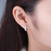 CiNily 2 Pairs Earrings Set Opal Small Hoop Stud Earrings