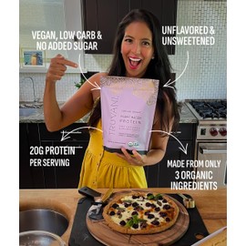 Truvani Vegan Pea Protein Powder | Unflavored | 20g Organic Plant Based Protein | 1 Serving | Keto | Gluten & Dairy Free | Low Carb | No Added Sugar