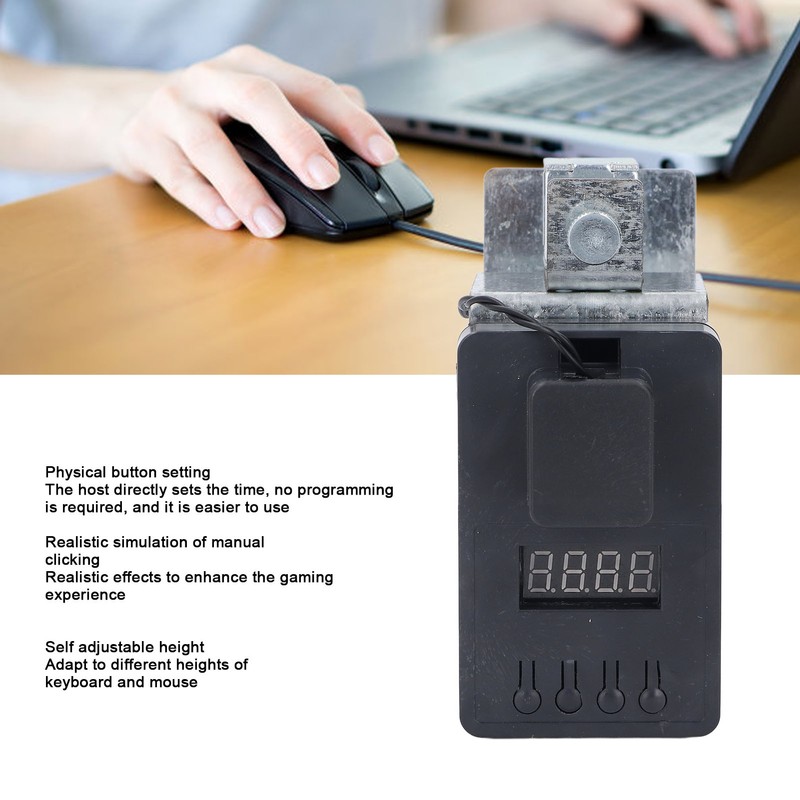 Computer Keyboard Clicker Professional Adjustable Height Automatic Fixed Time Clicking