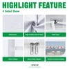 Acepic Instant Canopy SunWall for 10x10 Pop Up Canopy Frame