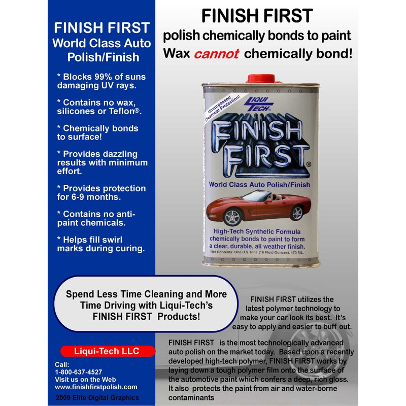 Liqui Tech Finish First Auto Polish (16 oz.)