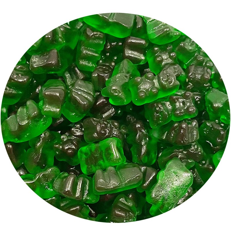 Smarty Stop Gummy Bears (Green Apple, 2 Pound (Pack of