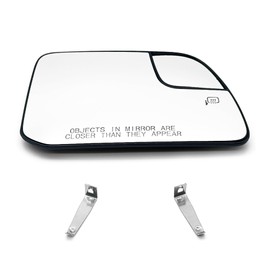 SIDMILE Passenger Side Heated Mirror Glass Fit for Ford Edge MKX 2011-2014 Convex Side Mirror Glass With Rear Holder Right Side