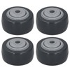 4Pcs Mute Wheel PU AntiWinding Furniture Trolley Directional Caster 2in