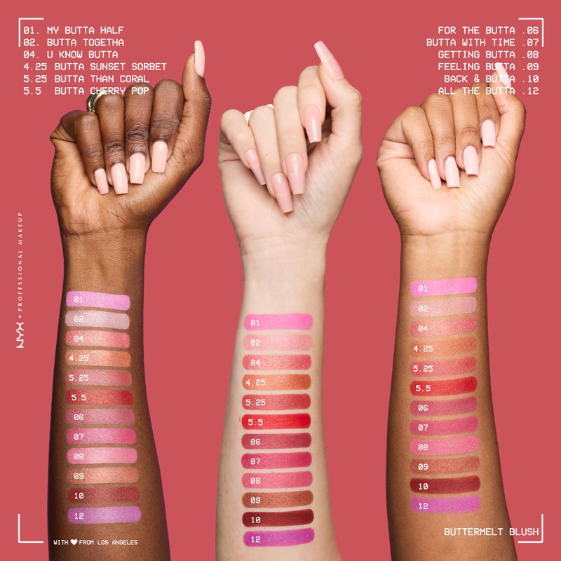 NYX Professional Makeup Buttermelt Blush, Butta Sunset Sorbet