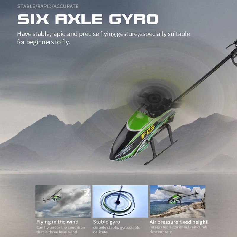 YU XIANG F03 RC Helicopter 4CH Flybarless One Key Take
