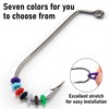 Alwonder 250-Pack Bait Stoppers Pegs Small Silicone Pegs for Pegging