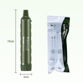 Tentock Personal Water Purifier Simple Water Purifier Outdoor Portable Equipment Disaster Prevention Mountaineering Earthquake Disaster Lightweight Small Reusable Replaceable