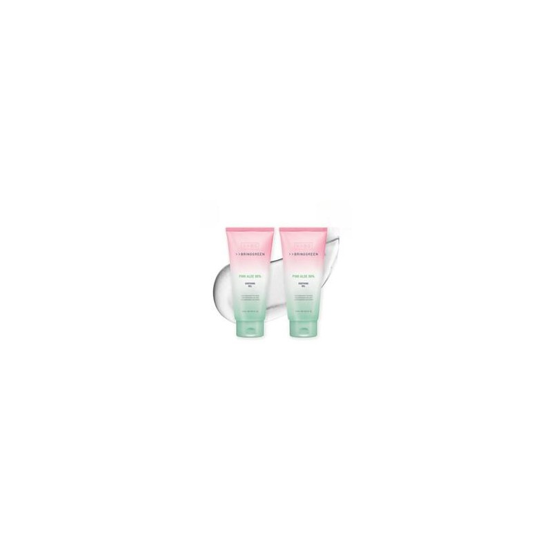 BRING GREEN Aloe 97% /Pink Aloe 96% Soothing Gel 300ml*2ea,