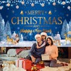 Large Christmas Banner Backdrop, Merry Christmas Banner Indoor New Year