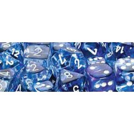 Chessex CHX27466 Dice-Nebula Dark Blue/White Set Large