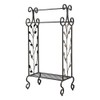 Kings Brand Furniture Black Metal with Gold Leaf Free Towel